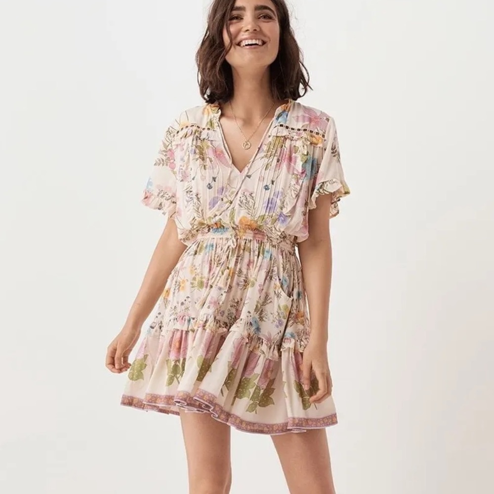 SPELL Wild Bloom Playdress in Cream (Pre-Owned) Size Small Rare